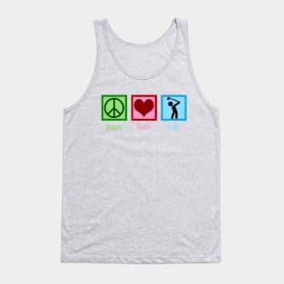 Peace Love Golf Tank Top